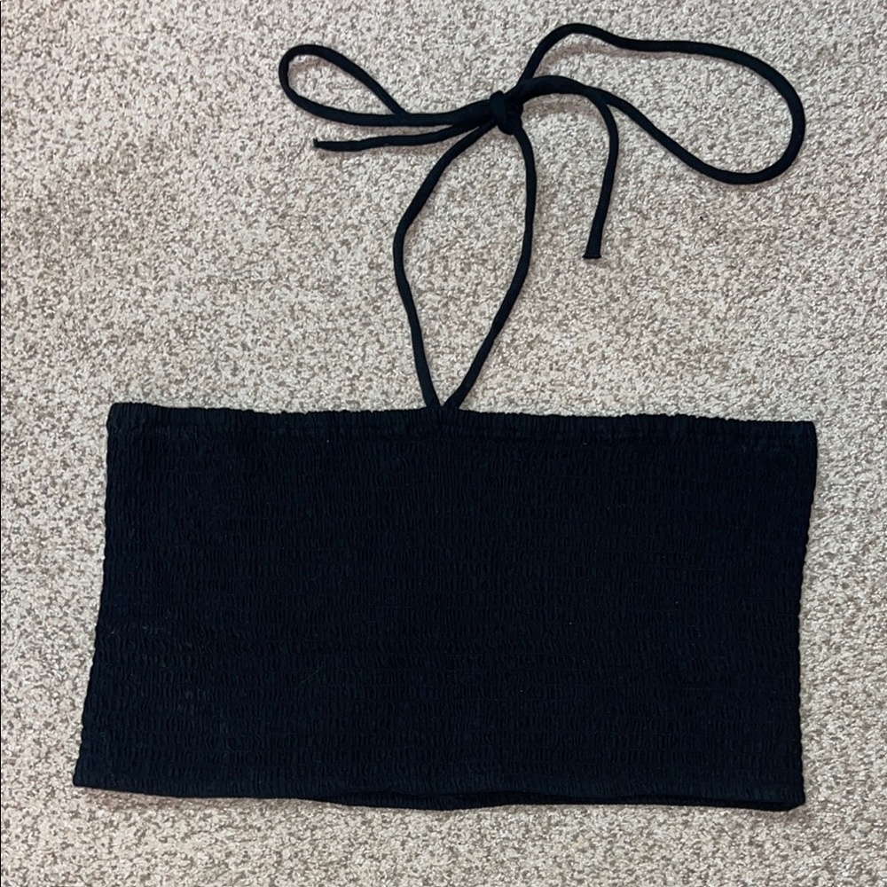 NWT Universal Thread Black Textured Tube Top